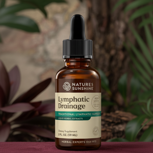 Lymphatic Drainage - Fondo botánico verde