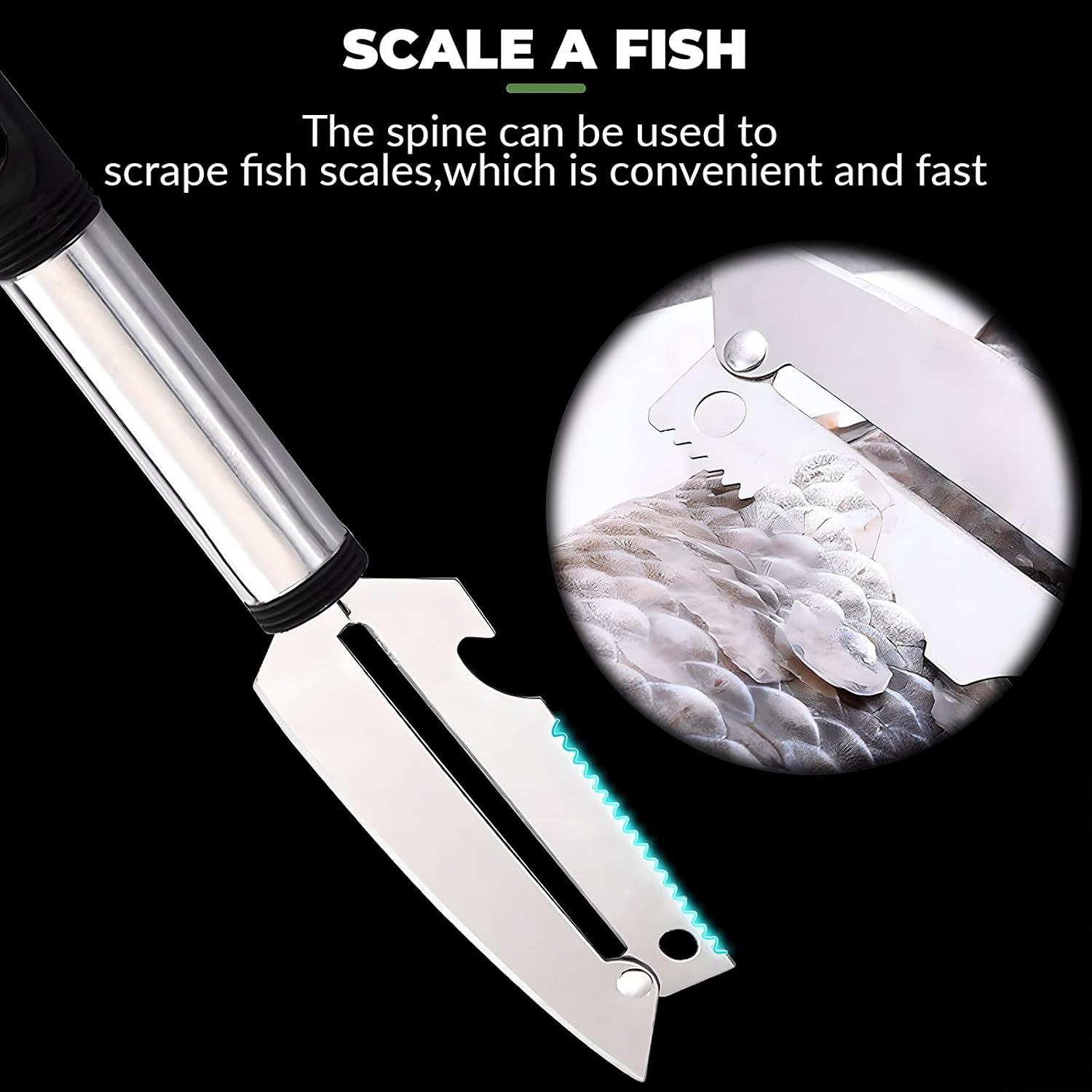 Cuchillo Pelador Multifuncional 5 en 1 de Acero Inoxidable x 2 UNIDADES – Pela, Corta, Raspa y Abre
