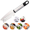Cuchillo Pelador Multifuncional 5 en 1 de Acero Inoxidable x 2 UNIDADES – Pela, Corta, Raspa y Abre