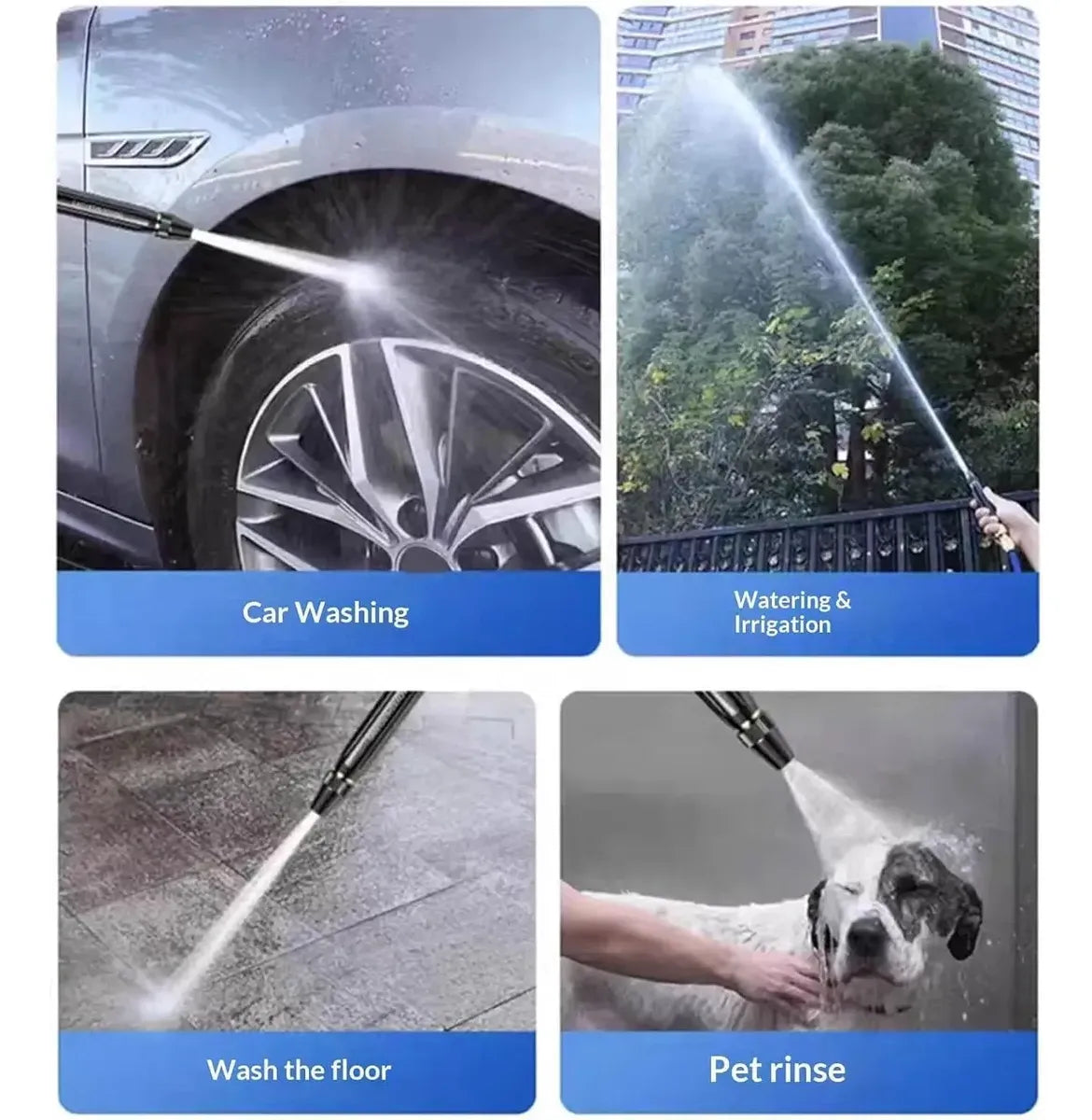 HydroJet® - Boquilla Hidrolavadora Portátil – Lava tu Carro y Jardín como Profesional,