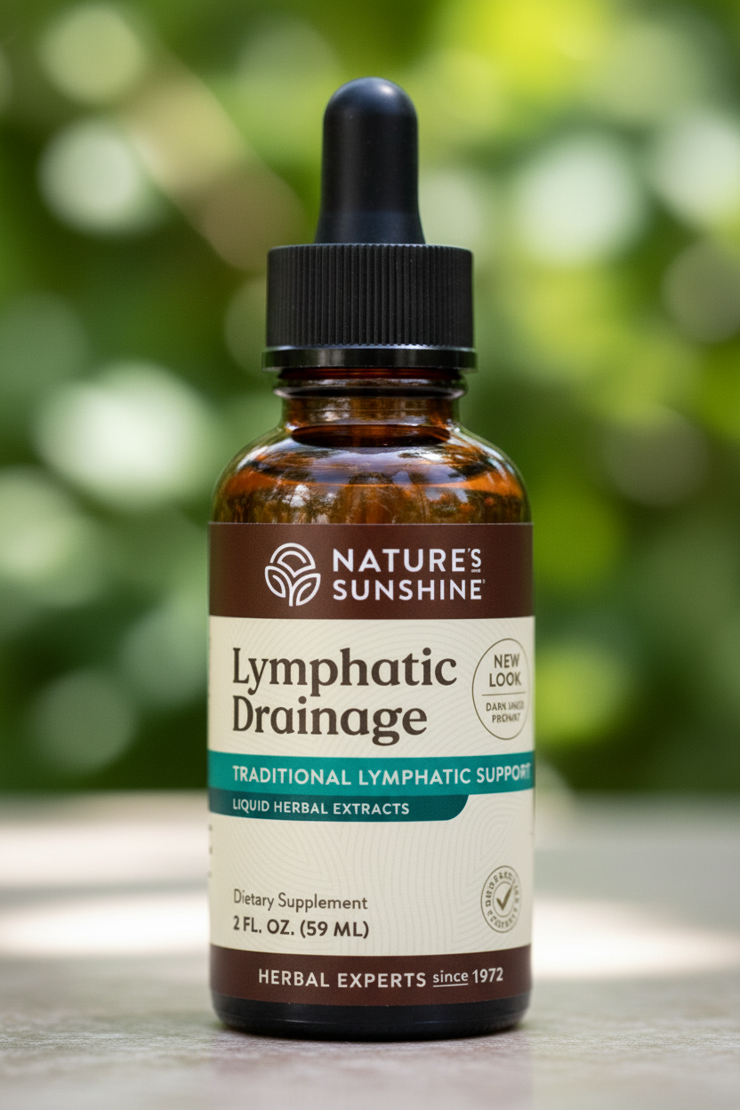 Lymphatic Drainage - Close-up detalle frasco